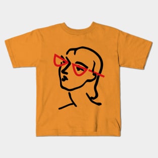 Henri Matisse's Woman Reimagined with Red Glasses Kids T-Shirt